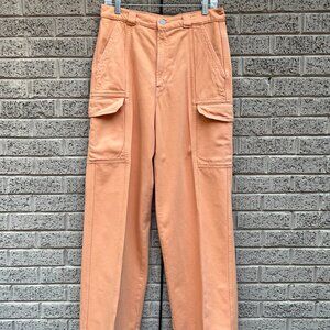 Hudson Mid-Rise Utility Wide-Leg Cargo Pants NWOT Size 30